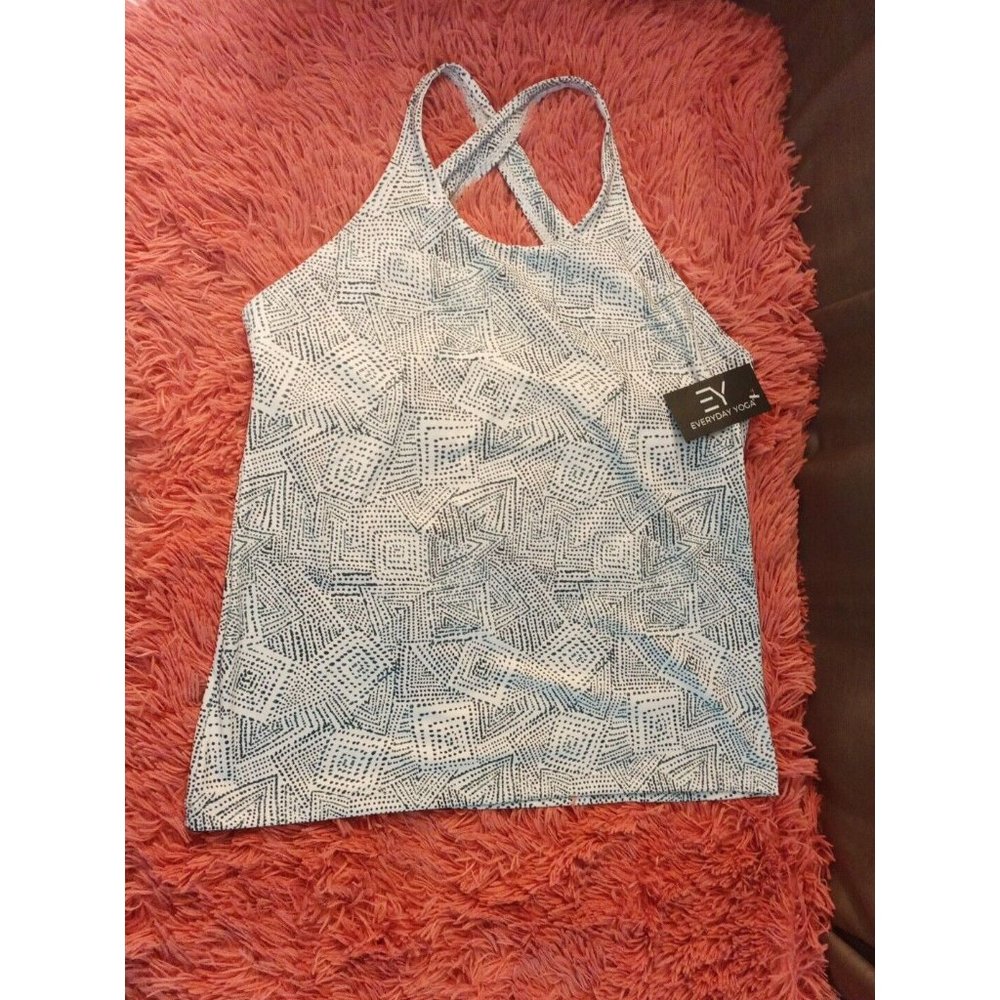 Nwt Women's Everyday Yoga Elevated Tribe Racer Back Active Tank Built In Bra XXL